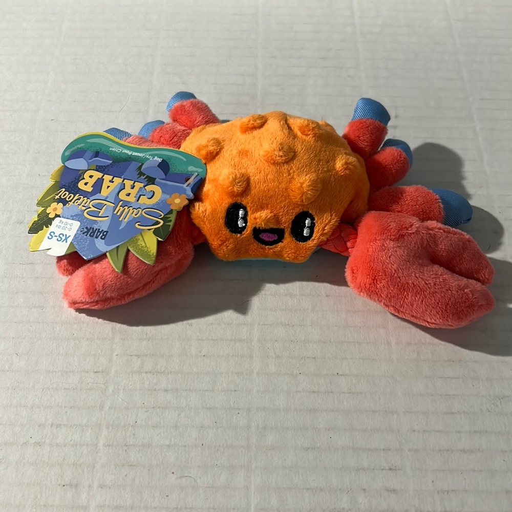 Bark Sally Bitefoot Crab Dog Toy XS-S